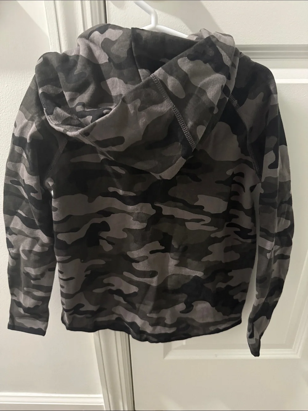 GAP Kids Black & Gray Camo Zip Hoodie